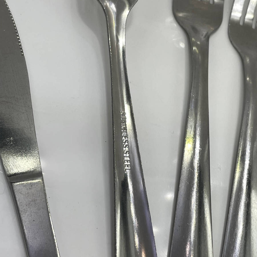 12 Piece Catering Stainless Steel Knife & Fork Set  Clearance Stock