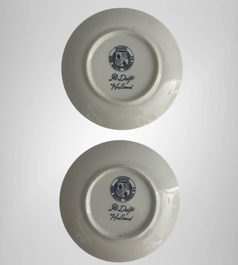 Bargain 7-Piece Dutch Delftware Decor Lot  Chemkefa plate, Boch Plate, Coasters, Candle Holder