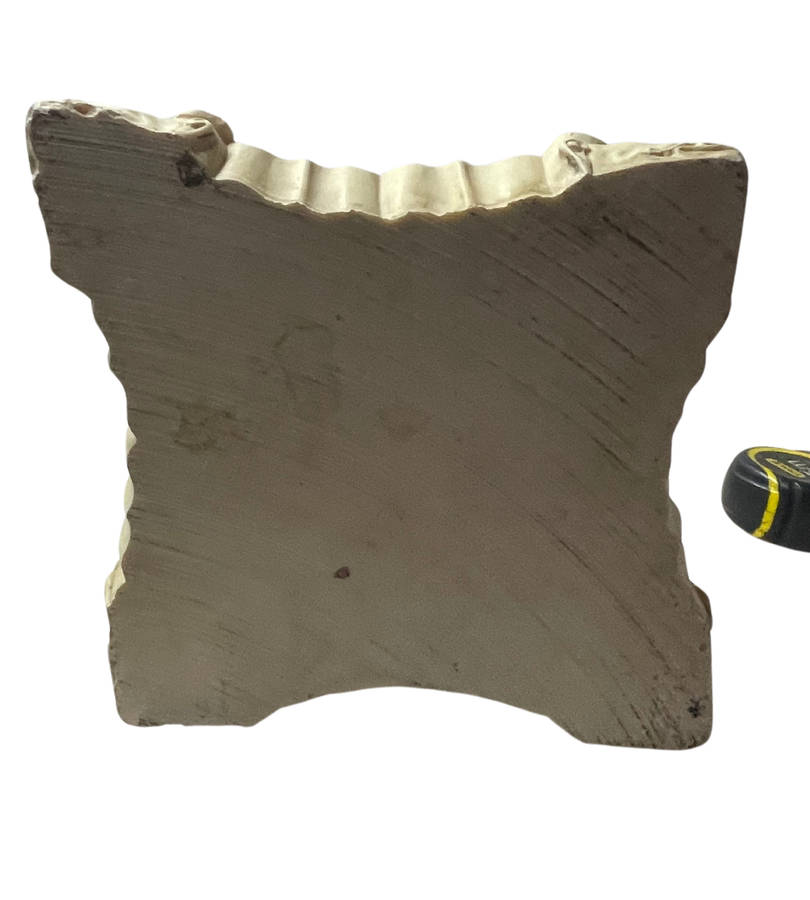 Vintage 1960s Oriental Carved Resin Side Table | Chinese Village Scene | - Discounted