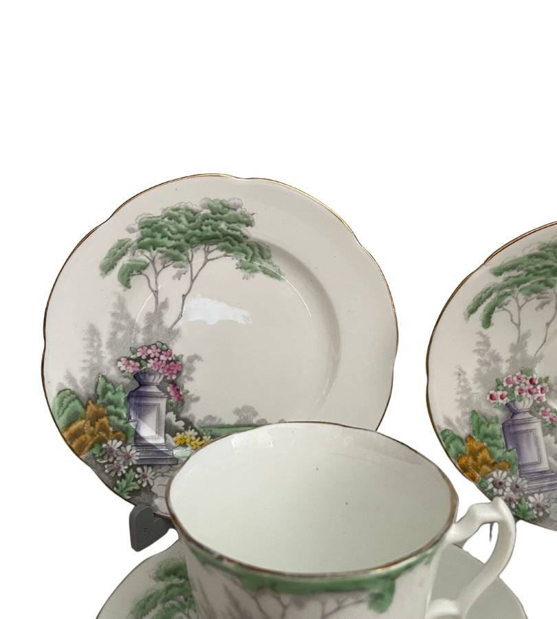 14-Piece Part Tea Service  Adderley Fine Bone China (c. 1947, England)