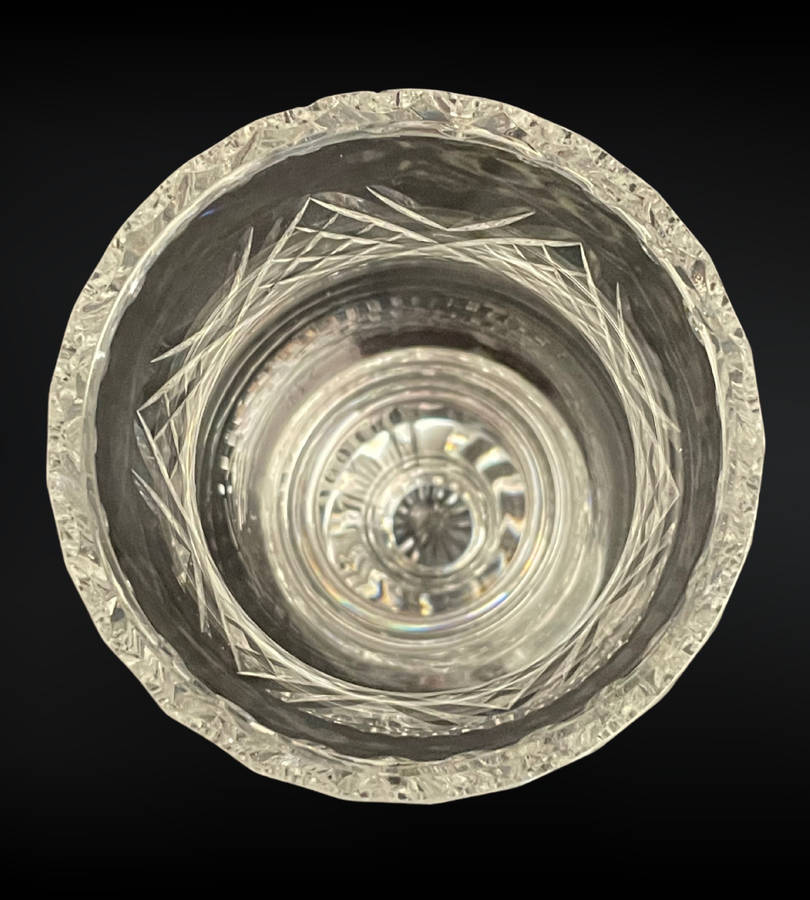 Edinburgh Crystal Hurricane Tea Light Lamp (Crofters Lamp)- Rare Find