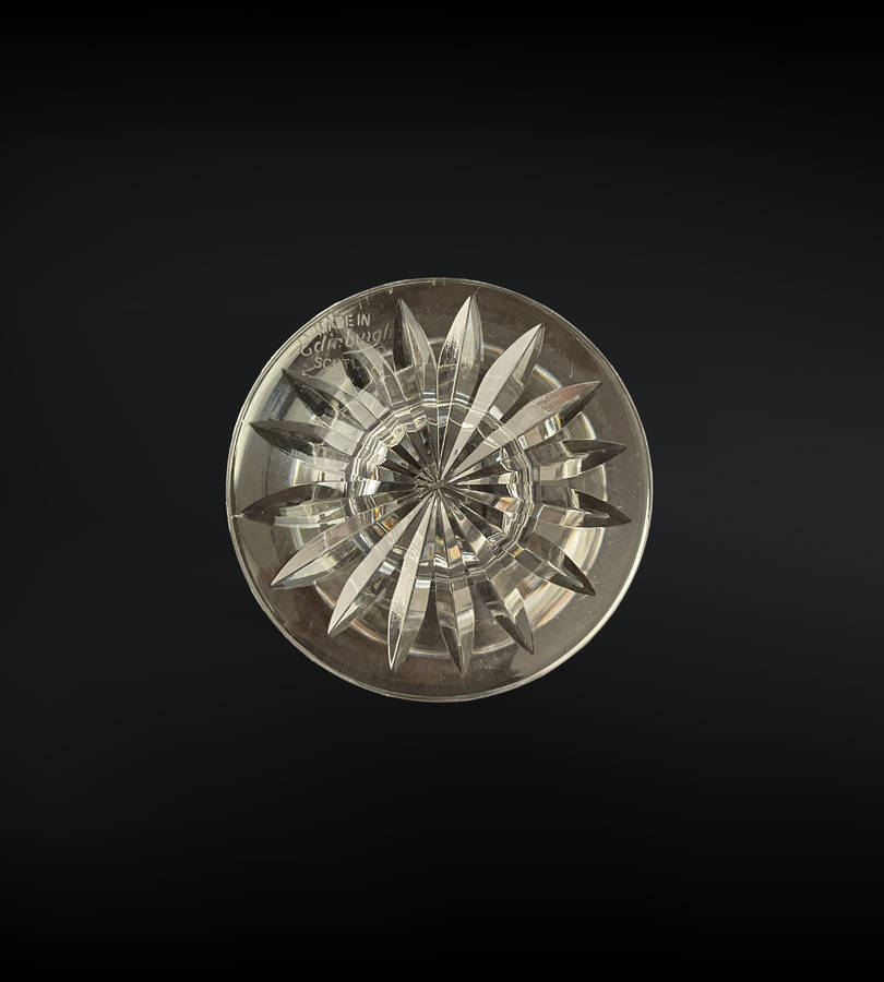 Edinburgh Crystal Hurricane Tea Light Lamp (Crofters Lamp)- Rare Find