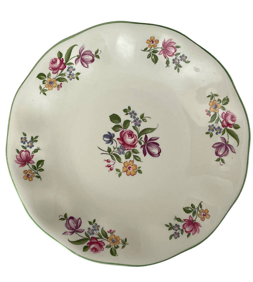 1950s Wedgwood & Co. 23cm Bowl-Style Dinner Plate Cream Earthenware produced under the Wartime