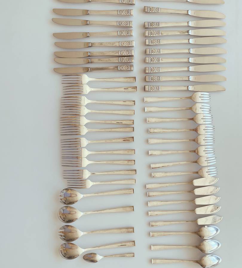 Incomplete 50-Piece NTC Silver Plated Cutlery Set (1940)  Coronation Pattern, Great Condition