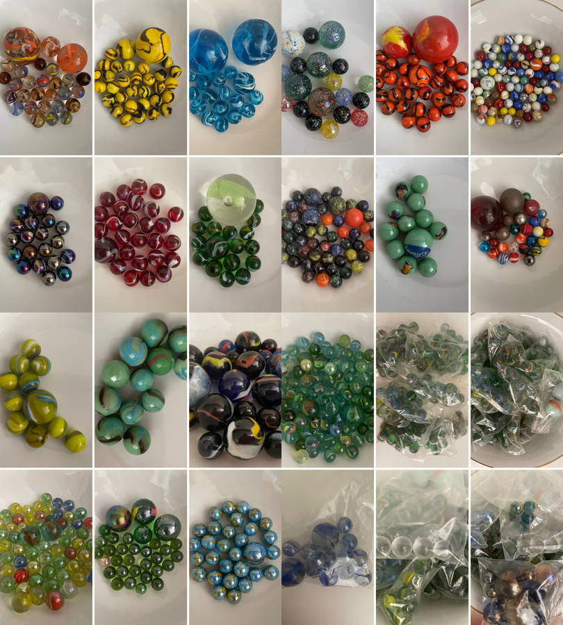 Reduced! Biggest Ever Vintage Marble Collection (10kg)  Includes  Marbles & Big Jim Carry Case