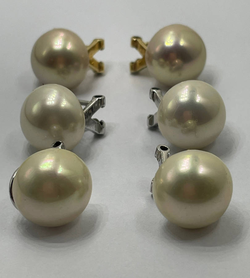 Reserved for Danie- Vintage Marvella - Lot of 3 Pairs - 11mm - Gold & Silver Tone
