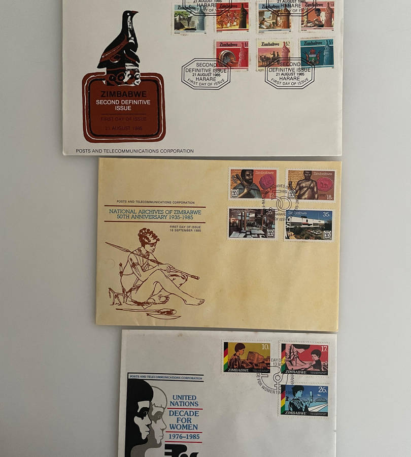 Zimbabwe FDC & Postcard Lot (19851990) | Motoring, Steam Safari, Technology, Womens Rights, Nation