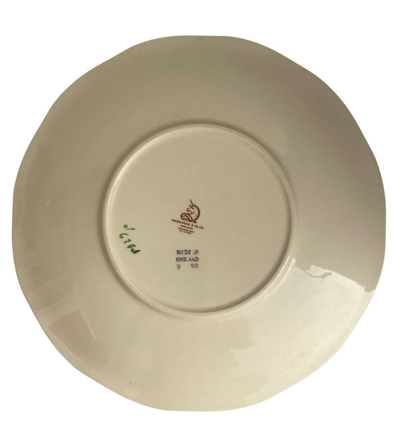1950s Wedgwood & Co. 23cm Bowl-Style Dinner Plate Cream Earthenware produced under the Wartime