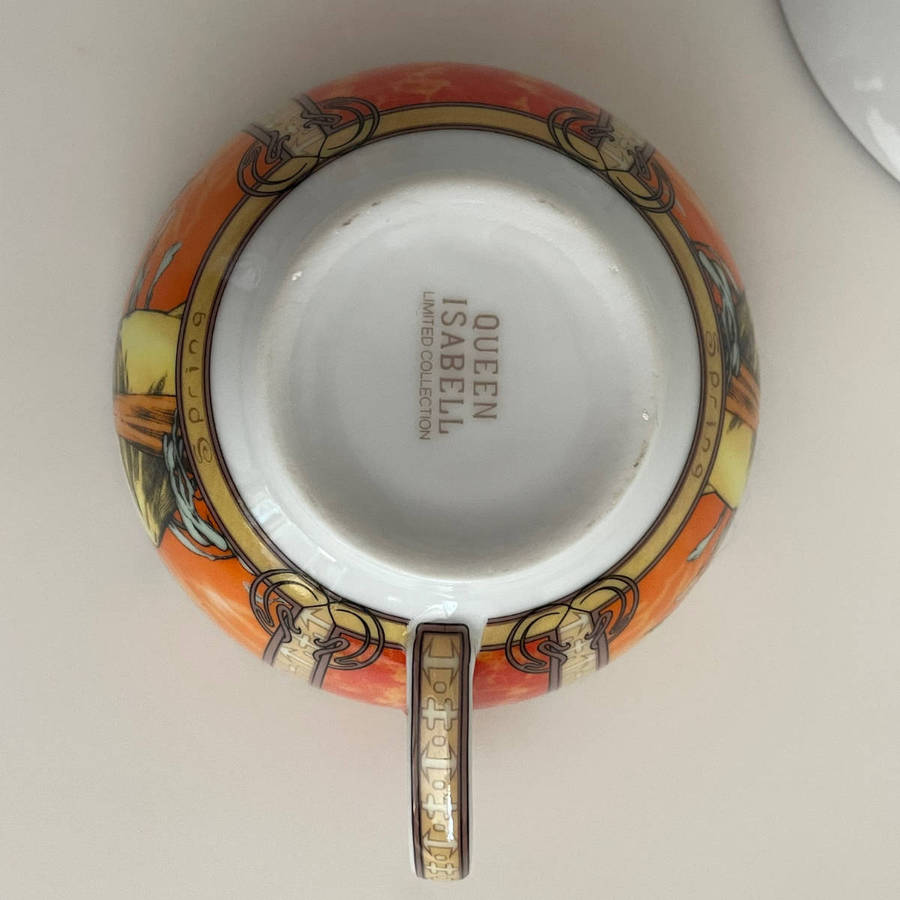 Queen Isabell Limited Collection  Spring Tea for One Set  Teapot, Cup & Saucer  15 cm High  14