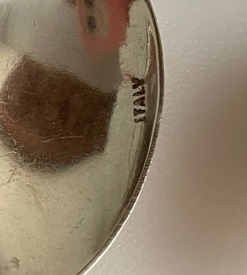 Vintage Italian Baroque Sweet Service Cutlery Set  12-Piece (6 Forks & 6 Teaspoons)  1950s