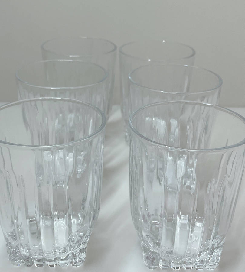 Classic 240ml Glass Tumbler Set  Set of 6 | Elegant, Clear, Durable  New & Unused