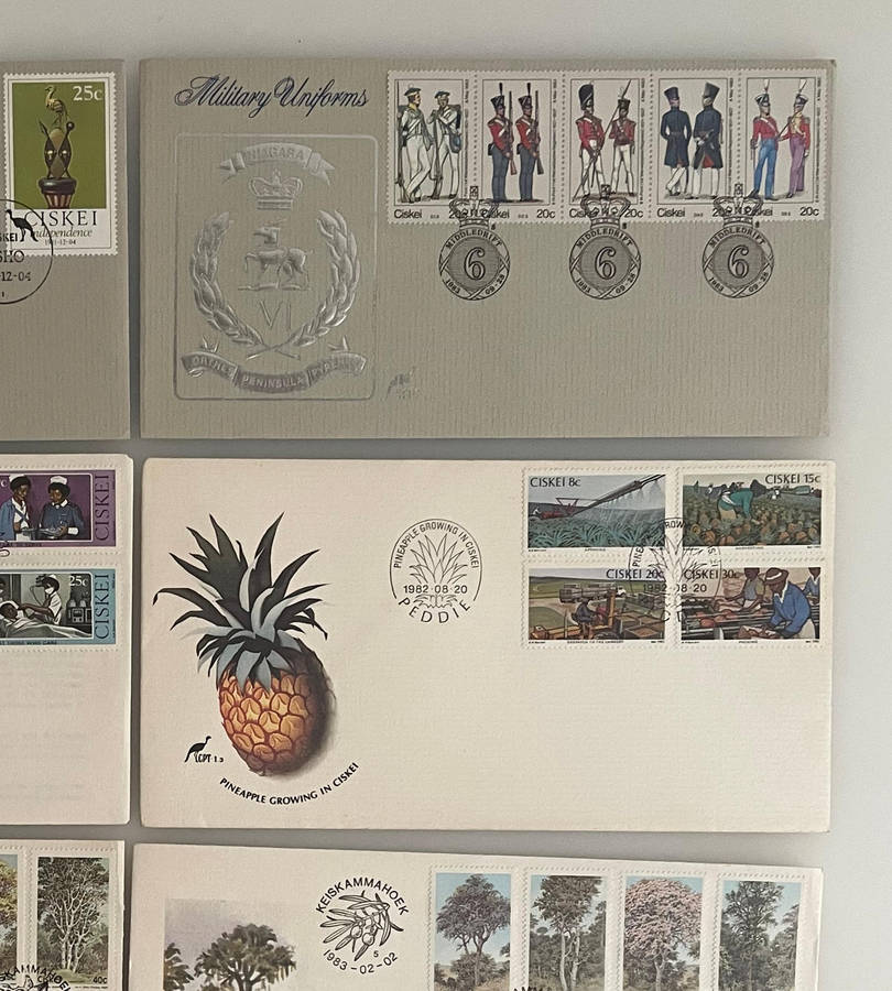 Lot of 8 Ciskei First Day Covers | 1981-1984 | Independence, Military, Nature, Education Themes