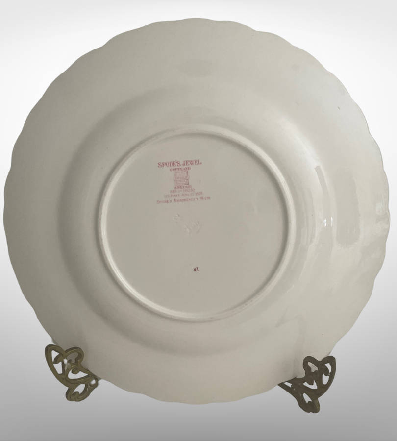 Spode's Jewel Copeland Spode Billingsley Rose 26.5cm Dinner Plate  England