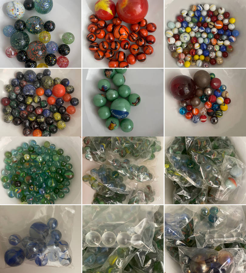 Reduced! Biggest Ever Vintage Marble Collection (10kg)  Includes  Marbles & Big Jim Carry Case
