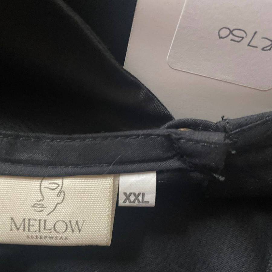 Classic Black A-Line Dress with Hidden Pockets  Cotton Linen Blend  Size XXL (Fits SA 4648)