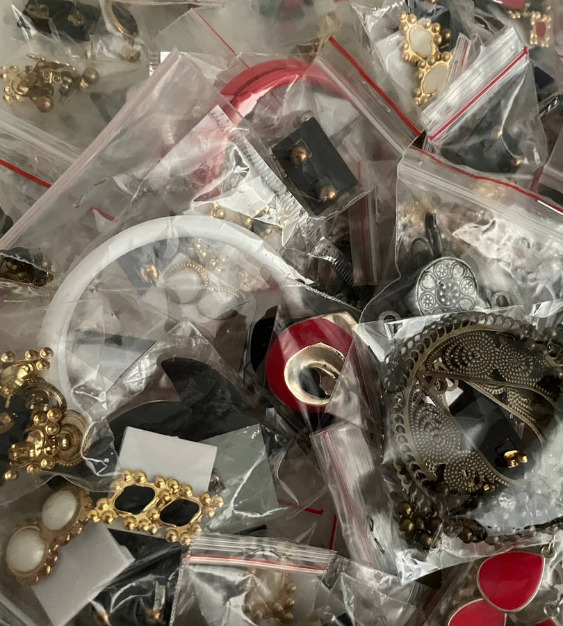 Lot of 700+ Costume Jewelry Earrings  Mixed Styles & Duplicates, Sold As-Is