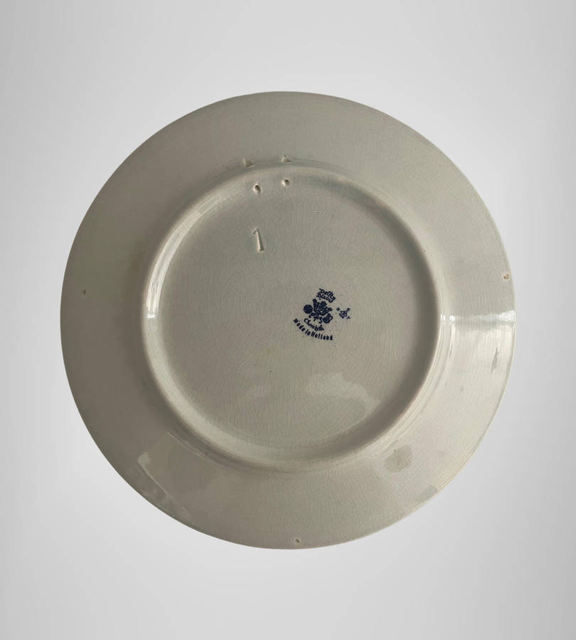 Bargain 7-Piece Dutch Delftware Decor Lot  Chemkefa plate, Boch Plate, Coasters, Candle Holder