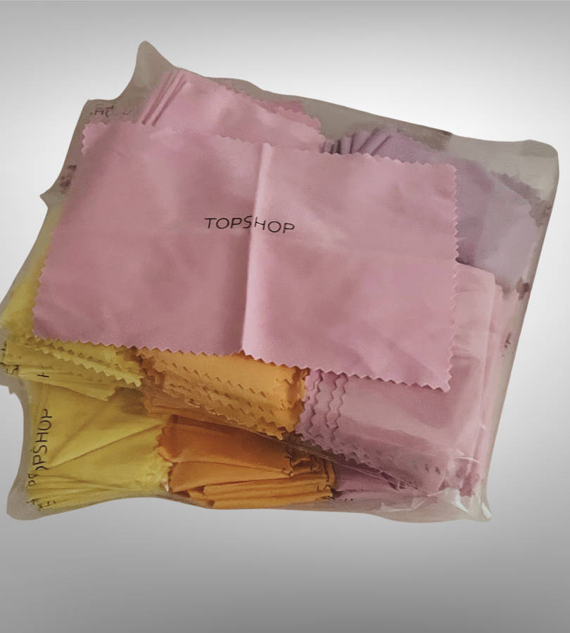 Clearance! 1 Pack of ±100x TopShop Branded Cleaning Cloths  Glasses, Jewelry, Screens