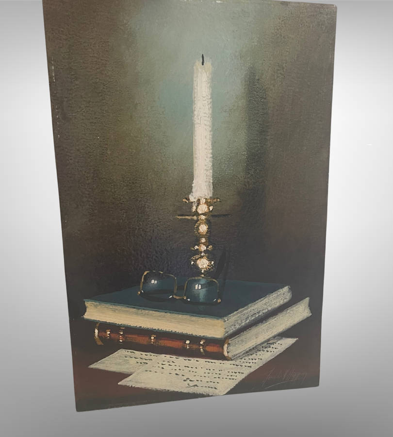 Denzil Herring Original Oil Painting  Still Life Realism (1950-1969)  Unframed