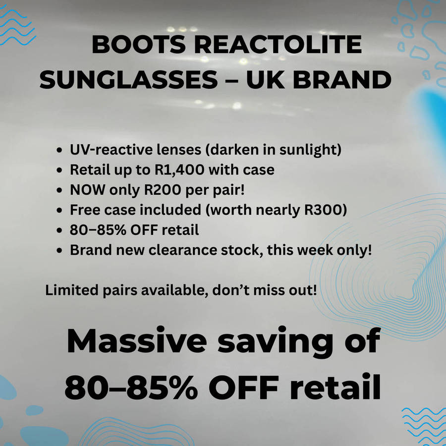 Boots Reactolite Sunglasses UK Brand | UV Darkening Lenses | Free Case Included