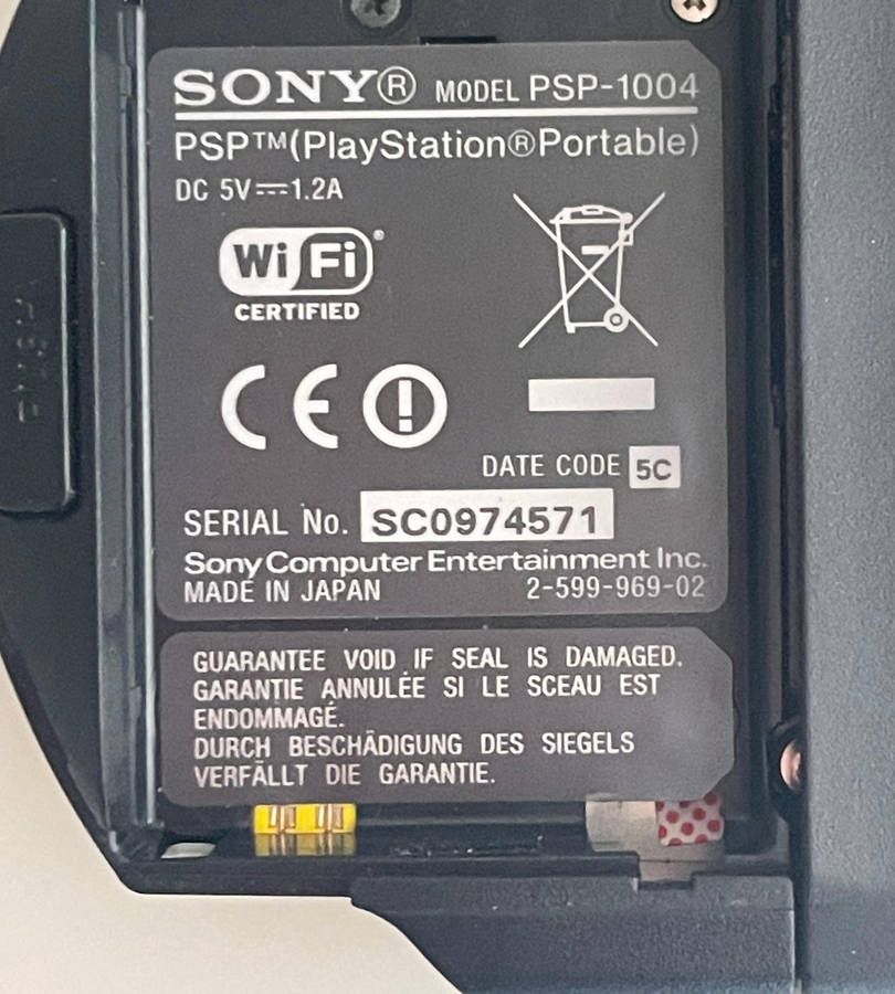 Sony PSP-1004 Portable Console | No Battery | Includes Charger, Sleeve & 8GB Memory Stick | Sold As