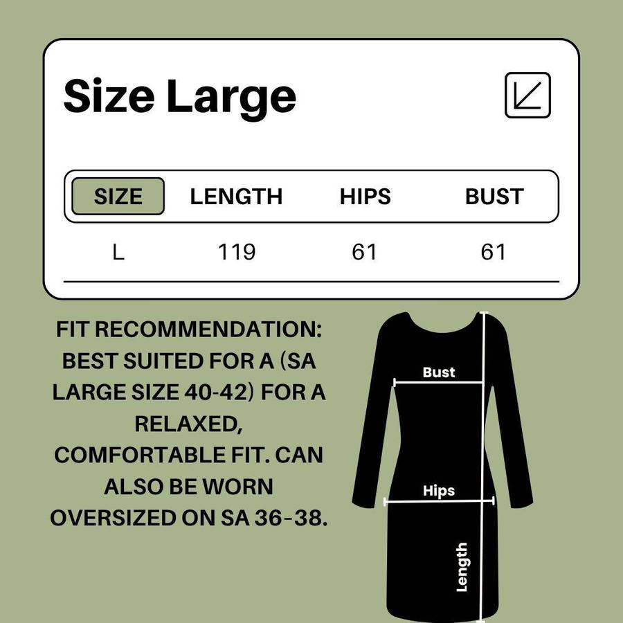 Black Cotton-Linen Maxi Sleepwear Dress with Side Slits & Pockets  Size Large (Fits SA 4042)  R85