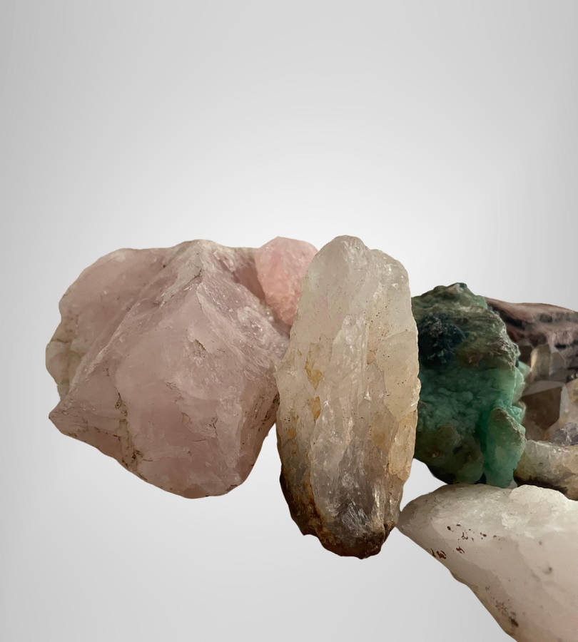 Reserved - Mixed Lot of Crystals & Mineral Specimens  Rose Quartz, Pyrite & More  Sold As Is