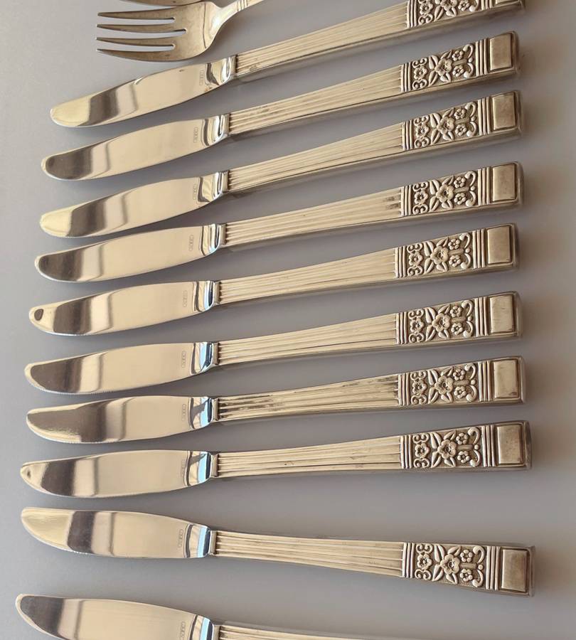 Incomplete 50-Piece NTC Silver Plated Cutlery Set (1940)  Coronation Pattern, Great Condition