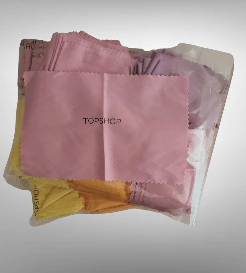 Clearance! 1 Pack of ±100x TopShop Branded Cleaning Cloths  Glasses, Jewelry, Screens