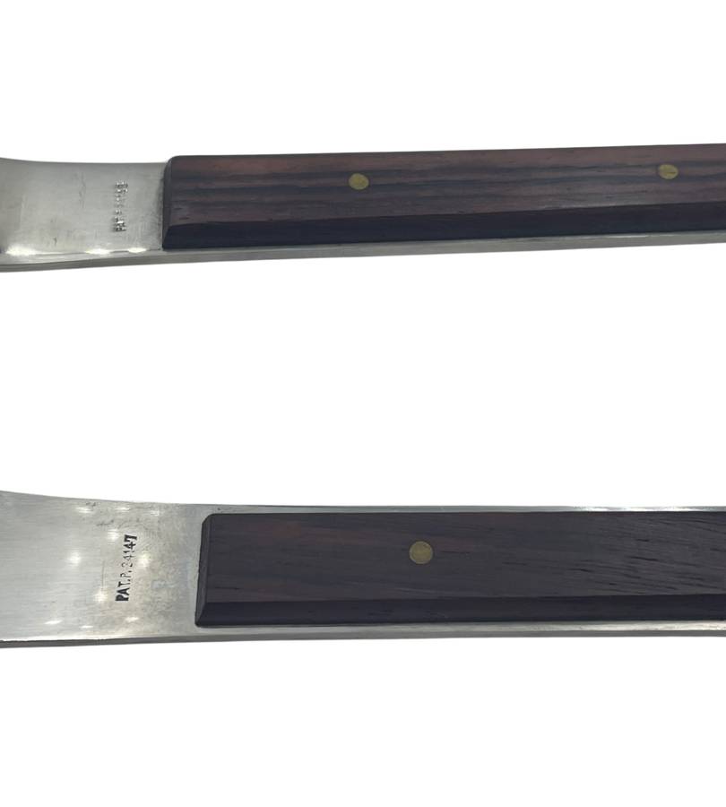 YAX Solid Stainless Steel Carving Set with Wood Handles (26 cm x 27 mm)