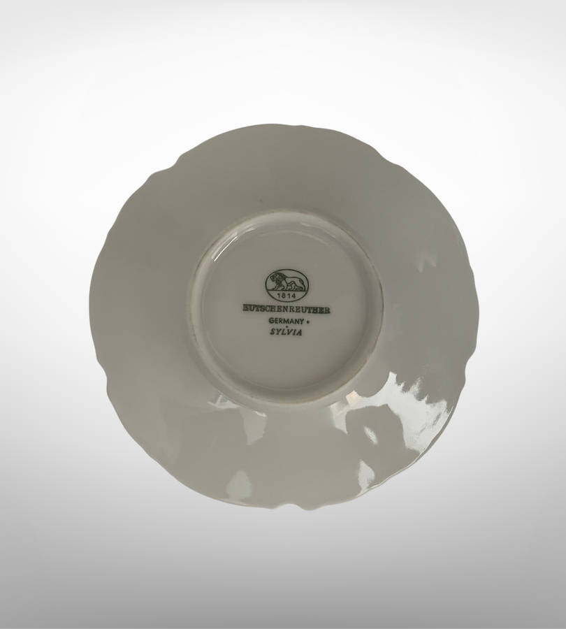Hutschenreuther Sylvia All-White Tea Set  Crafted in Germany, Discontinued