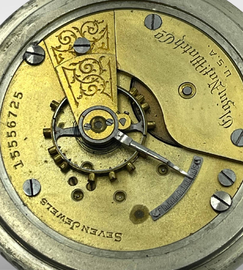 Antique Elgin Pocket Watch  7 Jewels, 1901, Silveroid Case  (Needs Service)