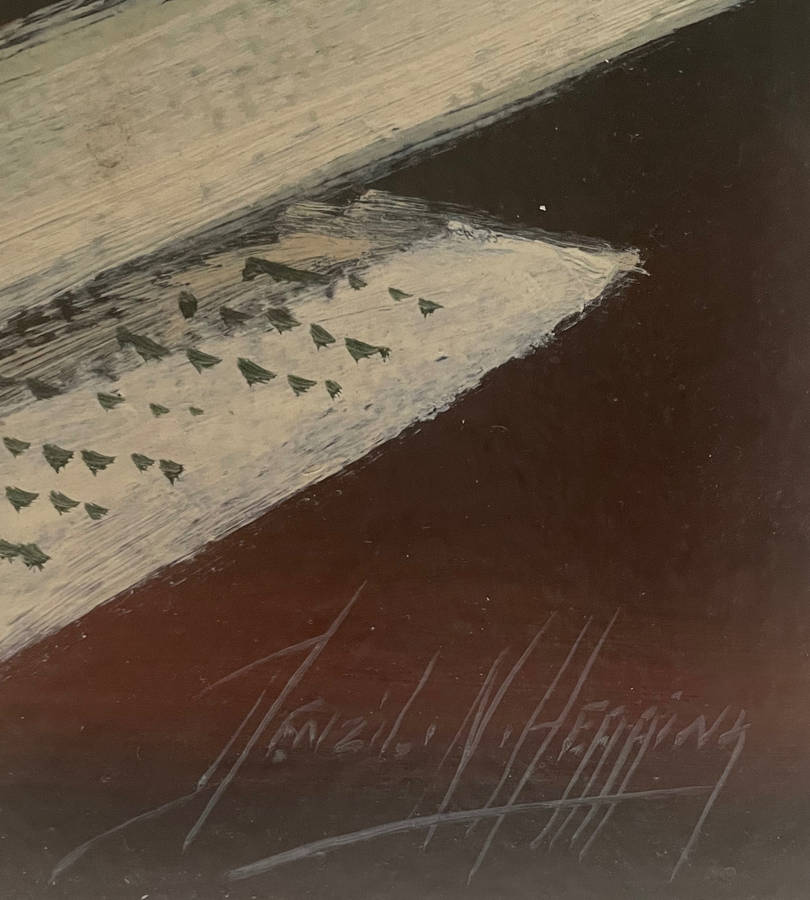 Denzil Herring Original Oil Painting  Still Life Realism (1950-1969)  Unframed