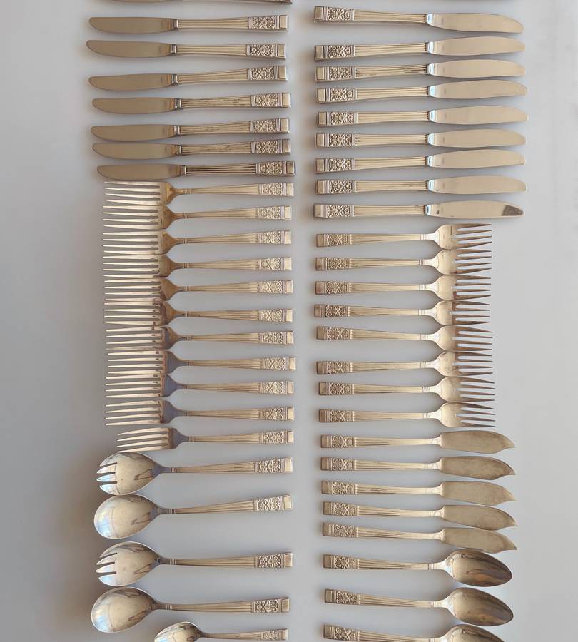 Incomplete 50-Piece NTC Silver Plated Cutlery Set (1940)  Coronation Pattern, Great Condition