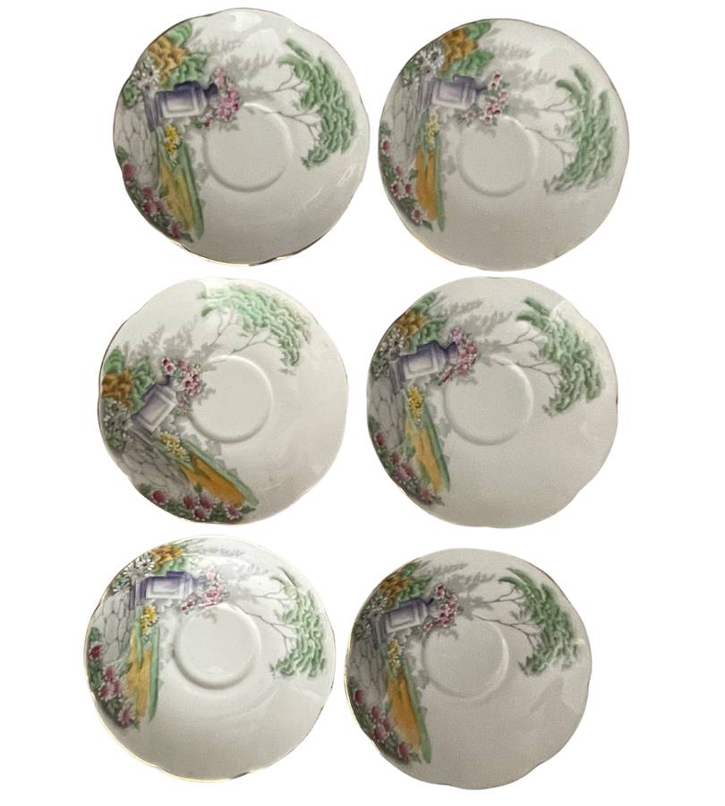 14-Piece Part Tea Service  Adderley Fine Bone China (c. 1947, England)