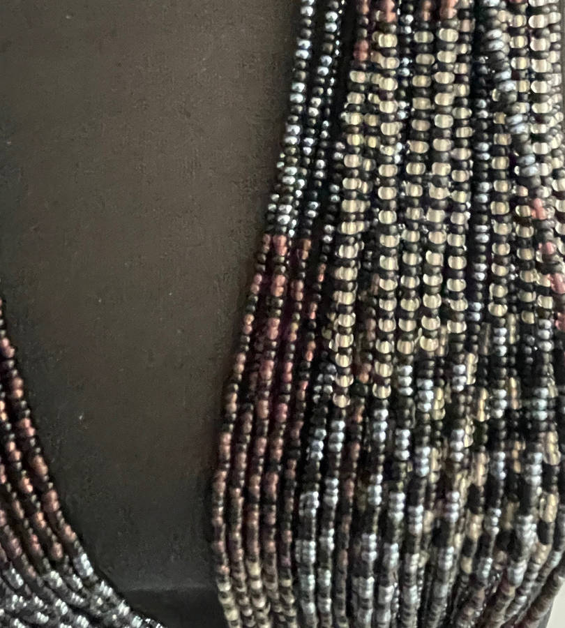 Original Abacus 35-Strand Traditional Zulu Hand-Beaded Necklace  412g  53cm