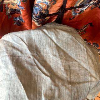 Antique Chinese Silk Embroidered Robe  Late Qing Dynasty (c.1870-1910)  Hand Embroidered Scenes