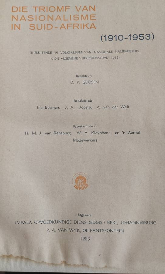 Die Triomf van Nasionalisme in Suid Afrika (1910 - 1953)