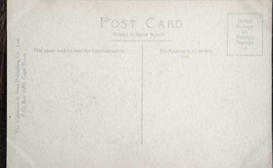 Antique Post card - Cape Town - Museum