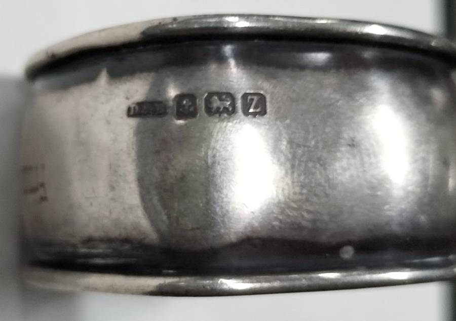 Antique Birmingham Silver serviette ring 14.5g (11)