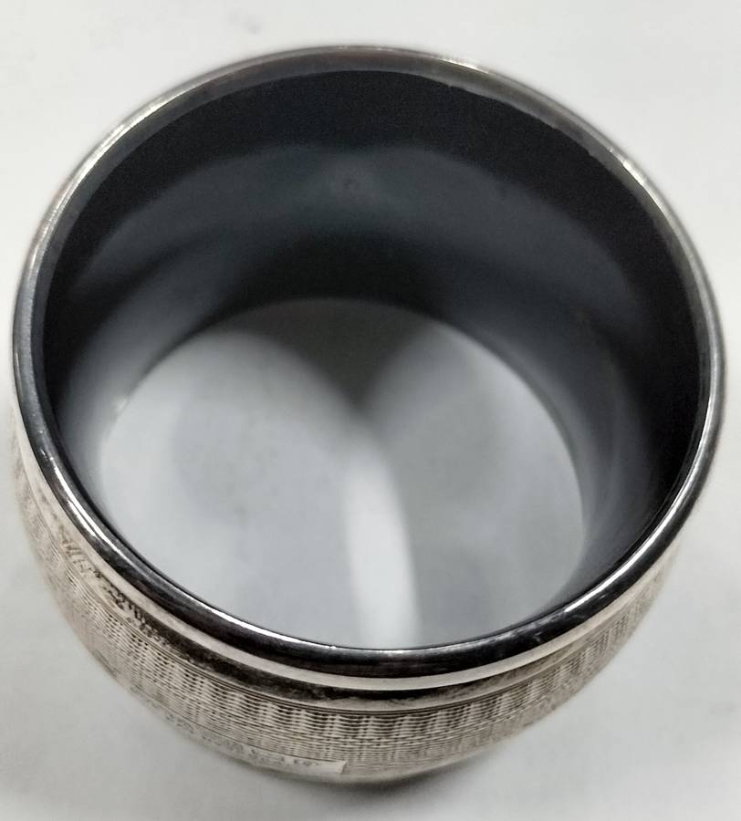 Antique Birmingham Silver serviette ring with Bakelite inner31.3g (12)