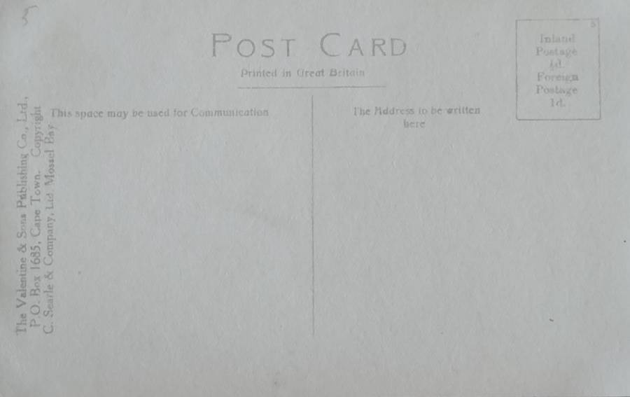 Vintage Post card - South Africa - George Oudtshoorn railway line