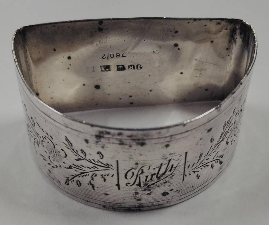 Birmingham silver napkin ring - 22g (28)