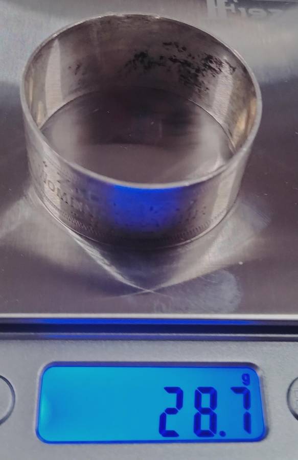 Beautiful Silver napkin ring - 28.7g (26)