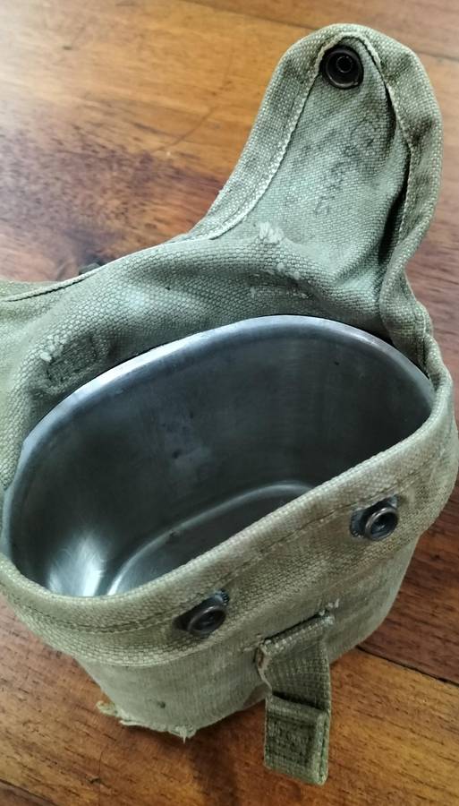 Vintage SANDF Army water bottle with steel inner