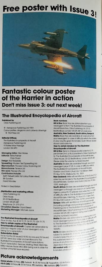 Illustrated Encyclopedia of Aircraft - Orbis (weekly issues - No 1 to 178 bound in 12 volumes)