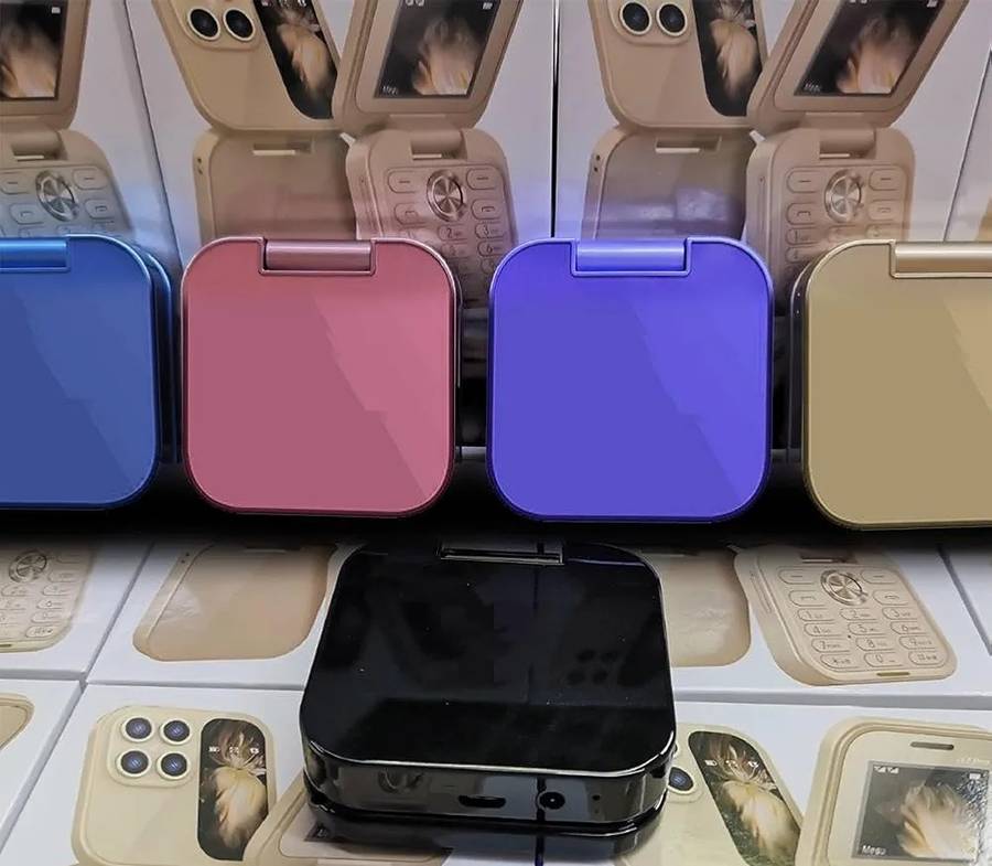 Mini Flip i17 Pro Aka Mini Flip Phone 17 Pro - Blue