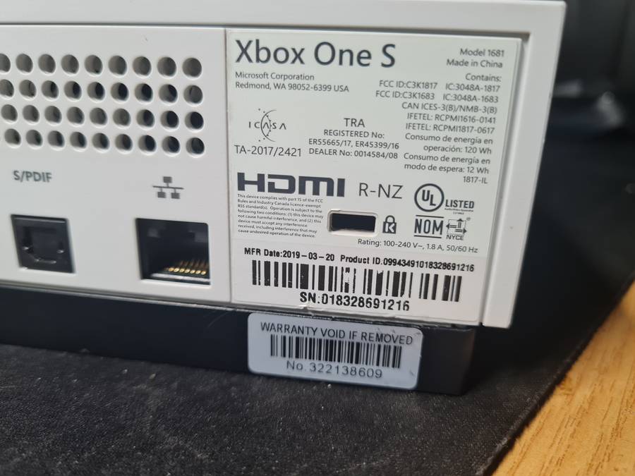 MICROSOFT XBOX ONE S, 1 TB (CONSOLE ONLY) - Fully Tested and working 100%