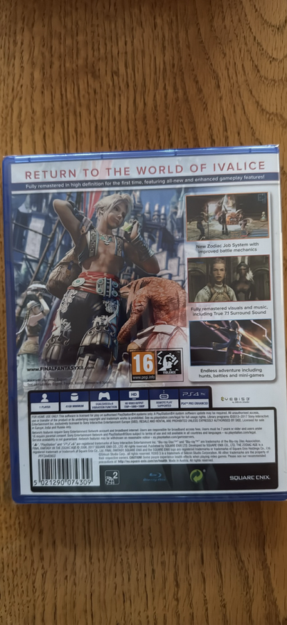 PS4 Final Fantasy XII The Zodiac Age (factory sealed)