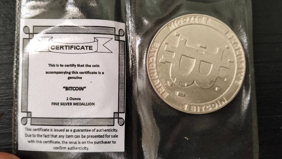2022 "Bitcoin" 1 Oz Fine Silver Coin